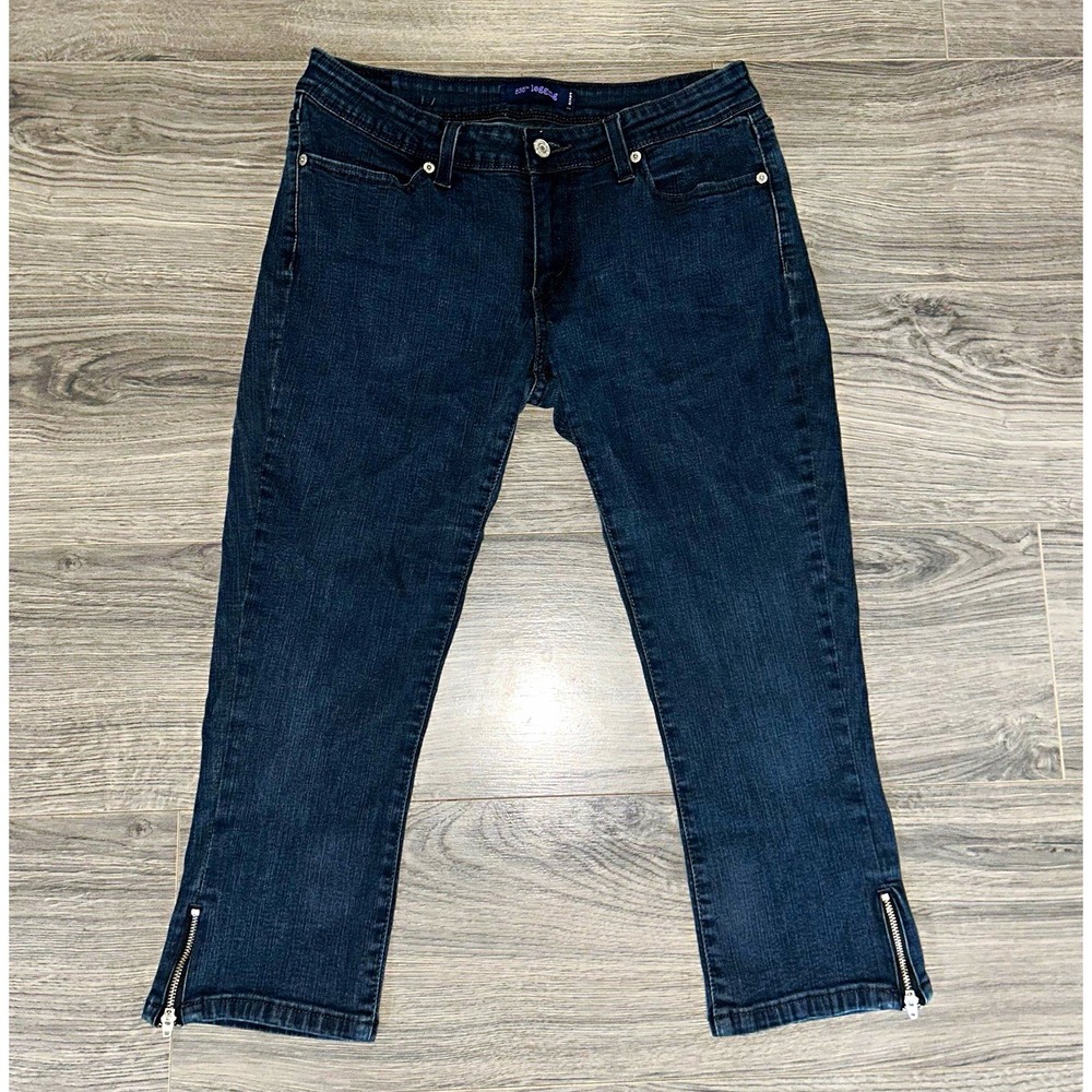 Y2K Levi's Women's Dark Wash Skinny Jeans Slim Fit Ankle Zip 5-Pocket Stretch